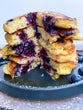 Blueberry Protein Pancakes with Butter & Maple Syrup