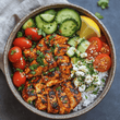Mediterranean Honey Harissa Chicken Bowl