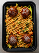 Asian inspired Turkey Meatballs with Sriracha Mayo