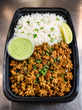 Turkey with Rice & Cilantro Lime Sauce