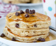 Chocolate chip protein pancakes