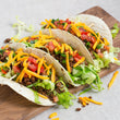 Tacos with Shredded Romaine, Cheddar & Pico De Gallo